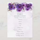 紫水彩菊結婚の プログラム (正面)