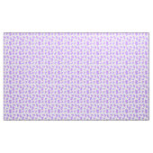 紫水彩蓮の花模様 ファブリック (ヤード)