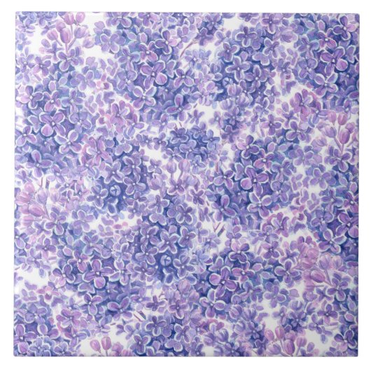 紫水彩薄紫 タイル (正面)