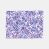 紫水彩薄紫 フリースブランケット (正面(横))