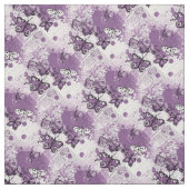 紫水彩蝶パタガーリーン可愛 ファブリック (見本)