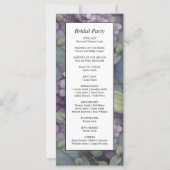 紫水色エレガント花模様結婚式 (裏面)