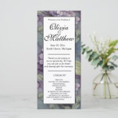 紫水色エレガント花模様結婚式 (スタンド正面)