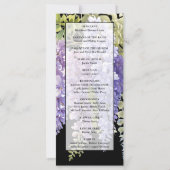 紫水色エレガント藤の結婚式 (裏面)