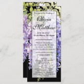 紫水色エレガント藤の結婚式 (正面/裏面)