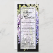 紫水色エレガント藤の結婚式 (正面)