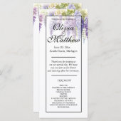 紫水色エレガント藤の結婚式 (正面/裏面)