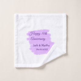 紫水色スプラッシュモダン10周年 ウォッシュタオル