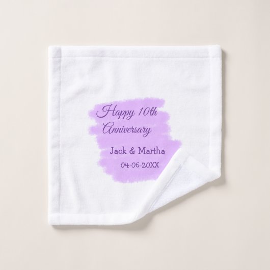 紫水色スプラッシュモダン10周年 ウォッシュタオル (ウォッシュタオル)