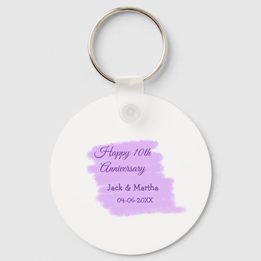 紫水色スプラッシュモダン10周年 キーホルダー (正面)