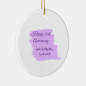 紫水色スプラッシュモダン10周年 セラミックオーナメント (右)