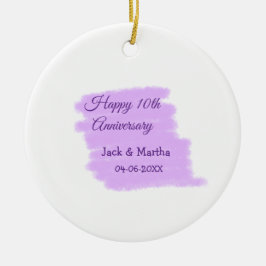 紫水色スプラッシュモダン10周年 セラミックオーナメント