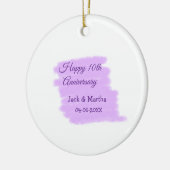 紫水色スプラッシュモダン10周年 セラミックオーナメント (左)