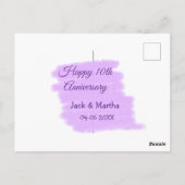 紫水色スプラッシュモダン10周年 ポストカード (裏面)