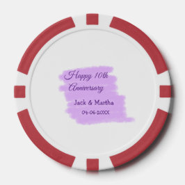 紫水色スプラッシュモダン10周年 ポーカーチップ