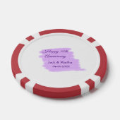 紫水色スプラッシュモダン10周年 ポーカーチップ (シングル)