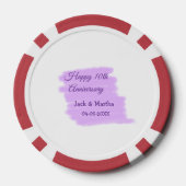 紫水色スプラッシュモダン10周年 ポーカーチップ (裏面)