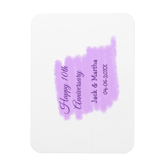 紫水色スプラッシュモダン10周年 マグネット (縦)