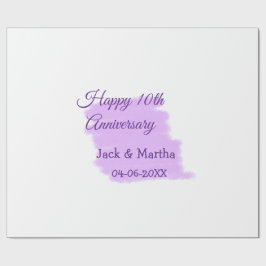 紫水色スプラッシュモダン10周年 ラッピングペーパー