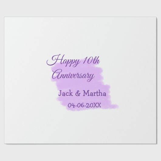 紫水色スプラッシュモダン10周年 ラッピングペーパー (フラット)