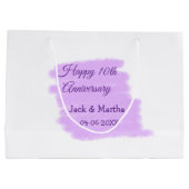 紫水色スプラッシュモダン10周年 ラージペーパーバッグ (裏面)