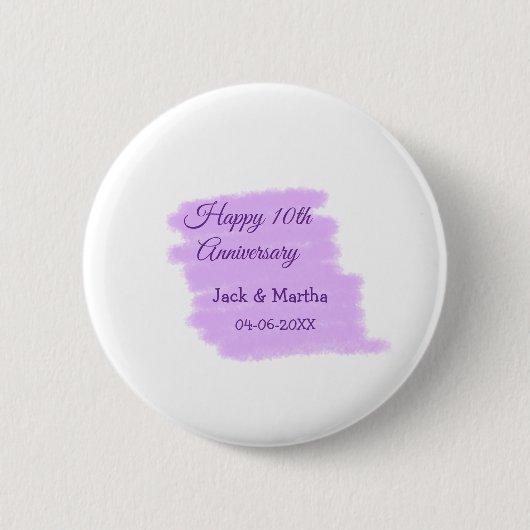 紫水色スプラッシュモダン10周年 缶バッジ (正面)