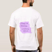 紫水色スプラッシュモダン10周年 Tシャツ (裏面)