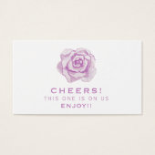 紫水色バラ |のド結婚リンクチケット (正面)