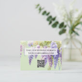 紫水色フローラ薄紫結婚ズ エンクロージャーカード (スタンド正面)