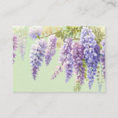 紫水色フローラ薄紫結婚ズ エンクロージャーカード (裏面)