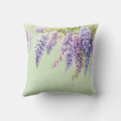 紫水色フローラ藤薄紫植物学 クッション (裏面)