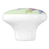 紫水色フローラ藤薄紫植物学 セラミックノブ (側面)