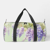 紫水色フローラ藤薄紫植物学 ダッフルバッグ (裏面)
