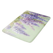 紫水色フローラ藤薄紫植物学 バスマット (アングル)