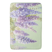 紫水色フローラ藤薄紫植物学 バスマット (正面縦)