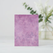 紫水色紙背景テンプレート空白の ポストカード (スタンド正面)