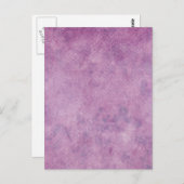 紫水色紙背景テンプレート空白の ポストカード (正面/裏面)