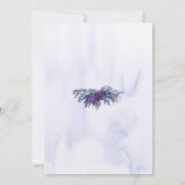 紫水色素朴松の木の林結婚の セーブザデート (裏面)