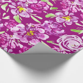 紫水花牡丹デザイン包装パ ラッピングペーパー (角)