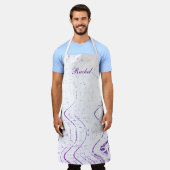 紫波渦パタアートーンズ名前をカスタムするカワイト エプロン (着用した状態)