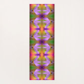 紫淡い色のの花クローズアップ抽象芸術 ヨガマット (裏面)