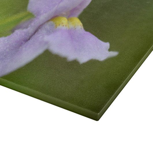 紫淡い色のの蘭の花 カッティングボード (角)