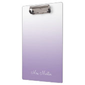 紫淡い色の勾配パーソナライズされた先生 クリップボード (左)