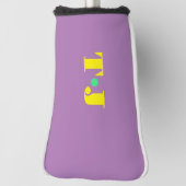 紫淡い色の ゴルフヘッドカバー (回転90)