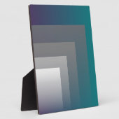 紫灰色ティール（緑がかった色） フォトプラーク (側面)