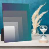 紫灰色ティール（緑がかった色） フォトプラーク (側面)