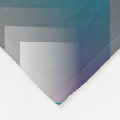 紫灰色ティール（緑がかった色） フリースブランケット (角)