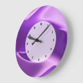紫炎抽象芸術 ラージ壁時計 (傾斜)
