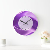 紫炎抽象芸術 ラージ壁時計 (ホーム)