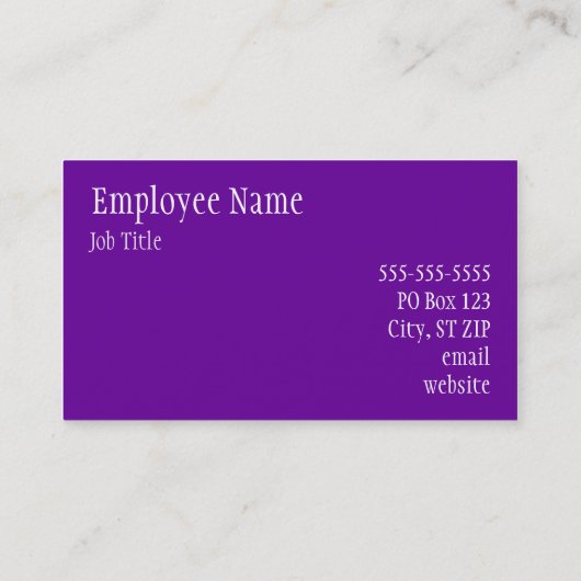 紫無地の紫 名刺 (裏面)